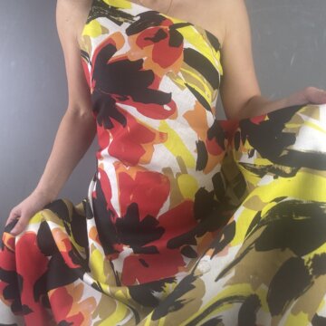 Italian Linen and Rayon Art Flowers