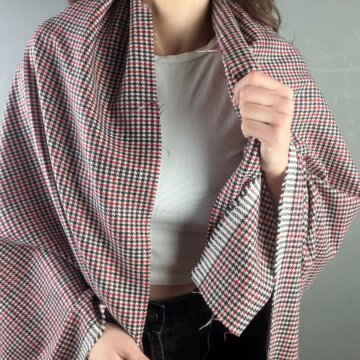 Wool and Rayon Small Dog Tooth