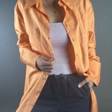 Shantung Silk Orange