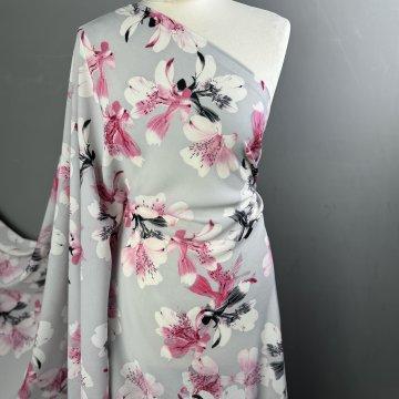 Italian Crepe Georgette Flower Power