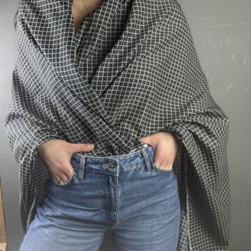 Italian Retro Squares Black