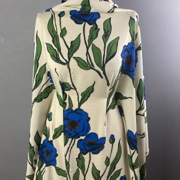 Italian Modern Flowers Rayon