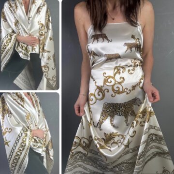 Italian Leopard Silk Panel