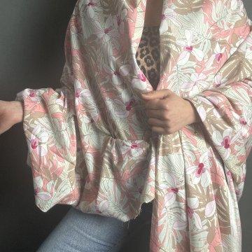 Jungle Pink Linen, Cotton, and Spandex