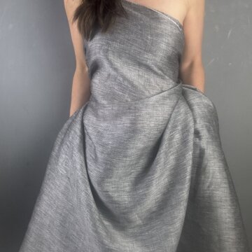 Italian Pure Linen Grey