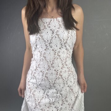 White Floral Stretch Lace