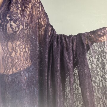 Plum Floral Lace