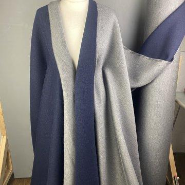 Blue and Grey Knit Reversible