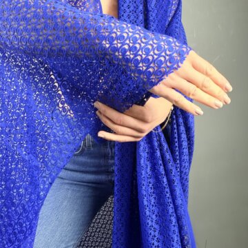 Blue Shaped Lace