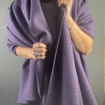 Mauve Boiled Wool