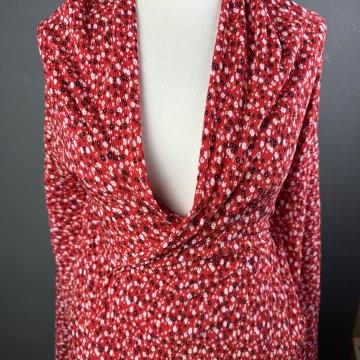 The Crinkle Jersey of The Spring Red