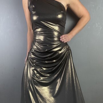 Polyester Jersey Gold Foil