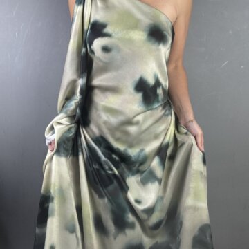 Italian Polyester Tie Dye Floral