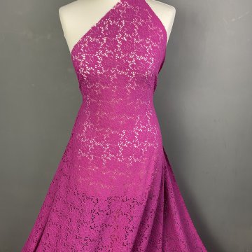 Magenta Stretch Lace