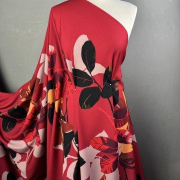 Red Jungle Polyester