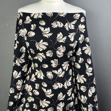 Polyester Crepe Autumn Flowers