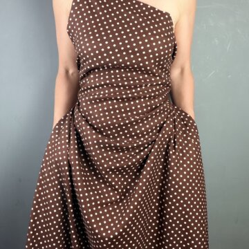 Italian Brown Polka Dot