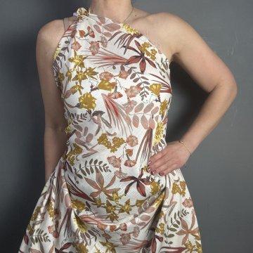 Linen and Rayon Golden Tones