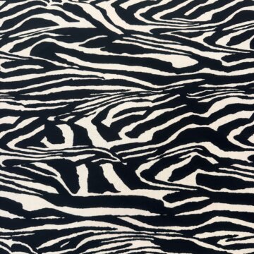 Last Chance To Buy Black & White Animal Jersey 2mts for £6
