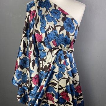 Blue and Pink Flowers