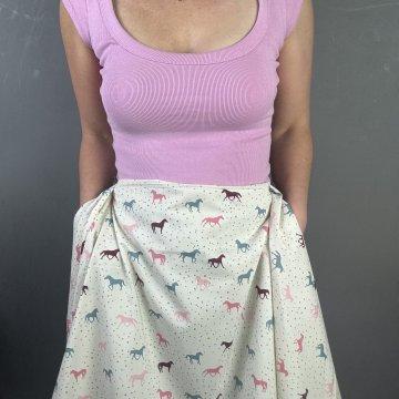 Colourful Horses Fine Lawn