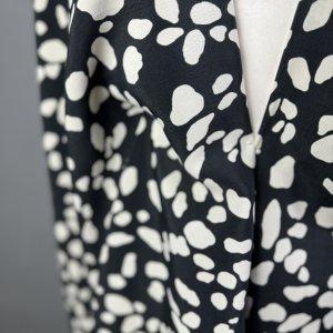 Italian Rayon Pebbles Black
