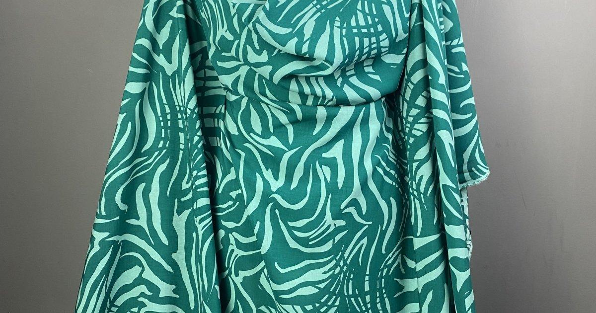 Turquoise Swirls – Stitch Fabrics by M. Rosenberg & Son