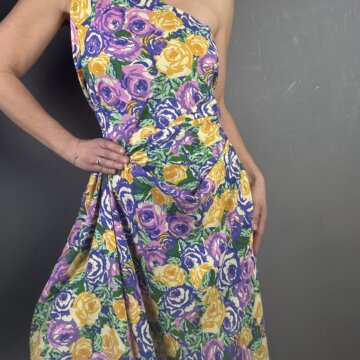 Italian Rayon Colourful Floral