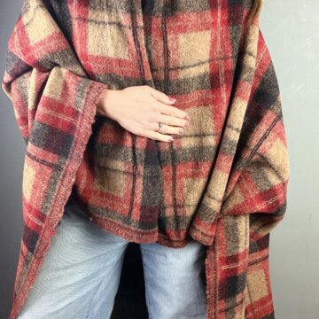 Italian Check Knit Plaid