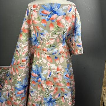 Leaves Linen, Cotton and Spandex