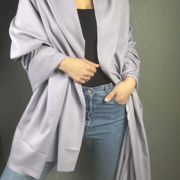 Lilac Linen, Bamboo Herringbone