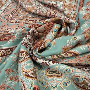 Last Chance To Buy Italian Squares Rayon 2.25mts for £12
