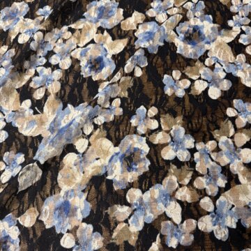 Last Chance To Buy 5mts for £12 Floral Poly Mix Lace