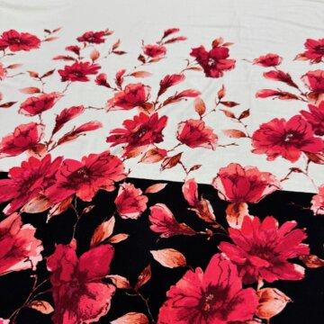 Last Chance To Buy Rayon Jersey Floral 3mts £12