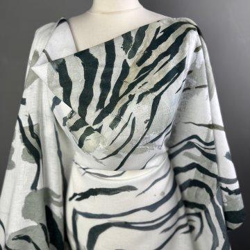Italian Linen and Rayon Natural Animal