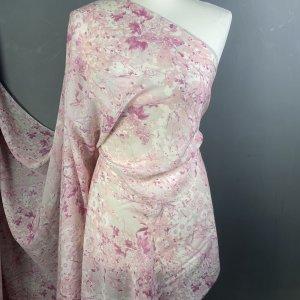 Pink Flower Chiffon