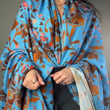 Linen and Rayon Slub Blue