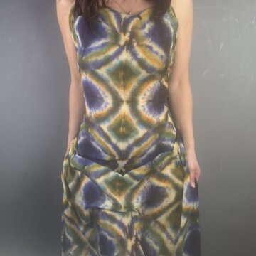 Italian Crinkle Polyester Tye Dye