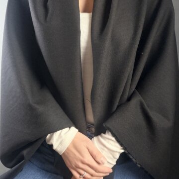 Black Linen, Bamboo Herringbone