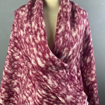 Soft Wool Mix Pink and White