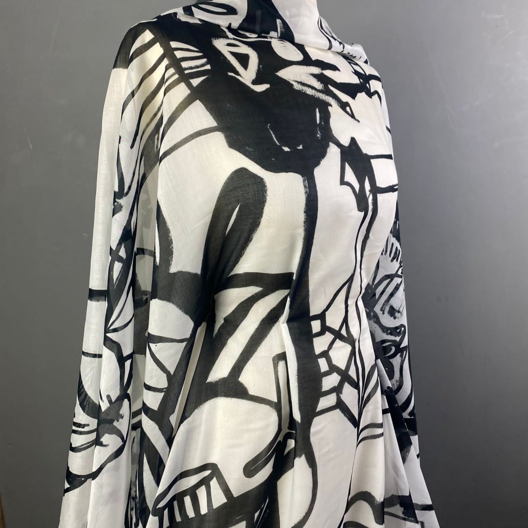 Italian Black and White Art – Stitch Fabrics by M. Rosenberg & Son