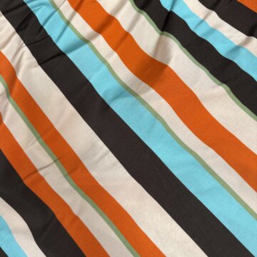 Last Chance To Buy Stripe Italian Rayon Jersey 6mts for £24.00