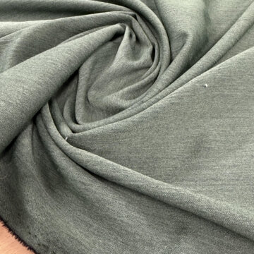 Last Chance To Buy Forest Green Polyester Viscose 1.1mts for £5