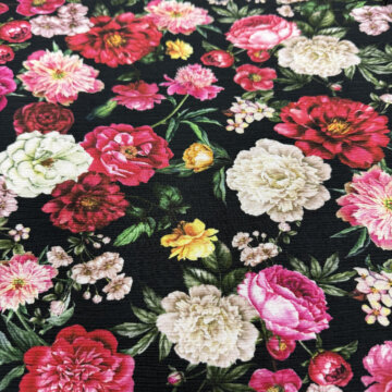 Last Chance To Buy Floral Italian Crinkled Viscose 3.3mts for £23